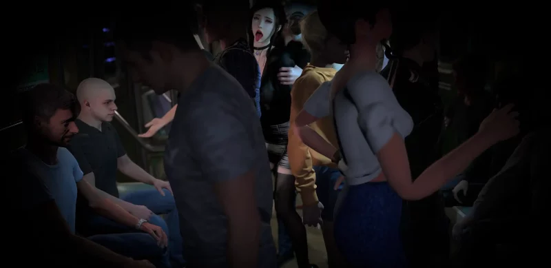 【3D/夫目前犯/NTR】 牛头人爱好者：春姑-地铁NTR 性感黑丝人妻在丈夫面前被电车痴汉侵犯中出 [中字] 【2.1G】SLP福利社-老色批福利社老色批福利社